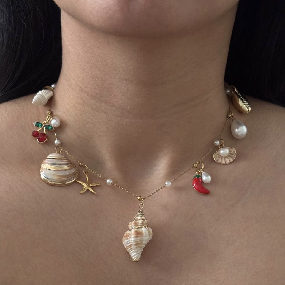 گردنبند تابستونی 🍒🐚